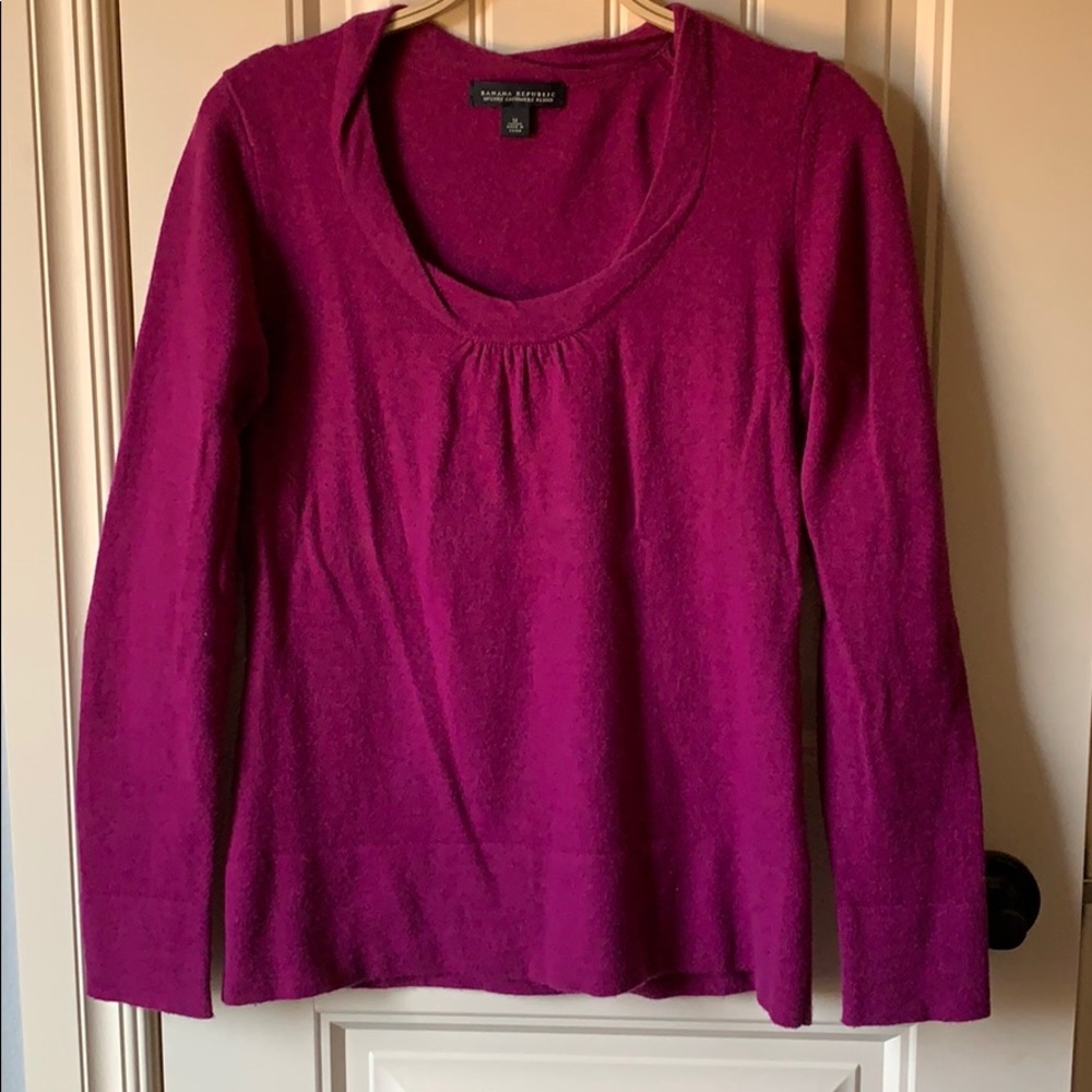 Banana Republic magenta sweater
